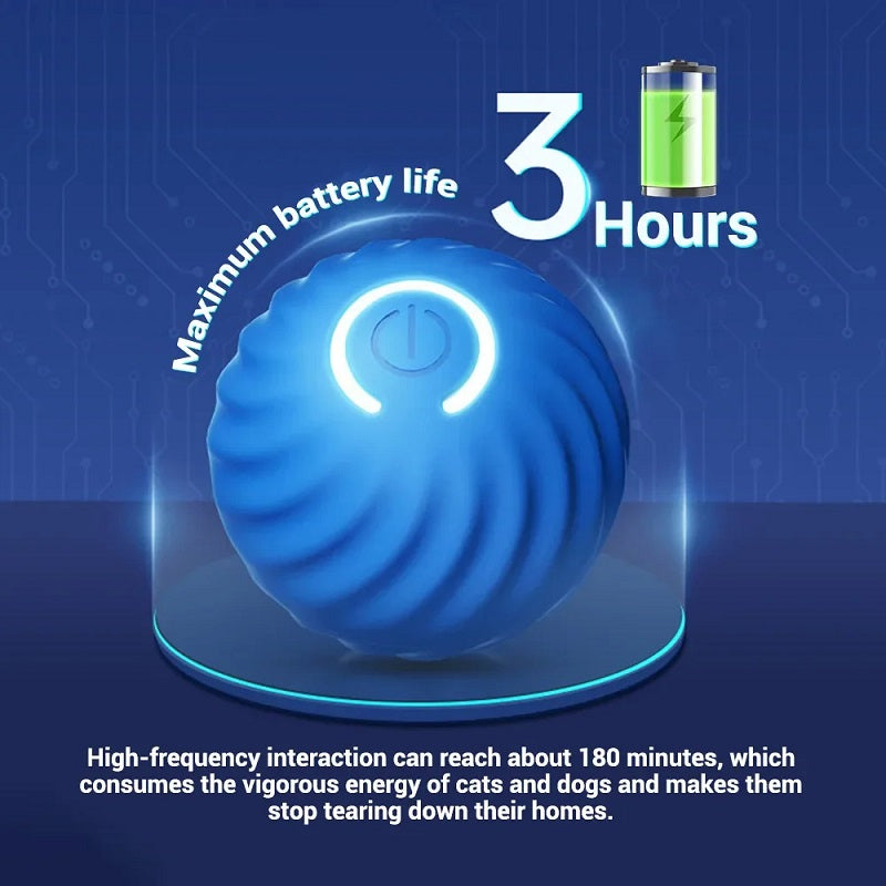 PawJoy™ - Interactive Automatic Moving Ball Toy for Pets