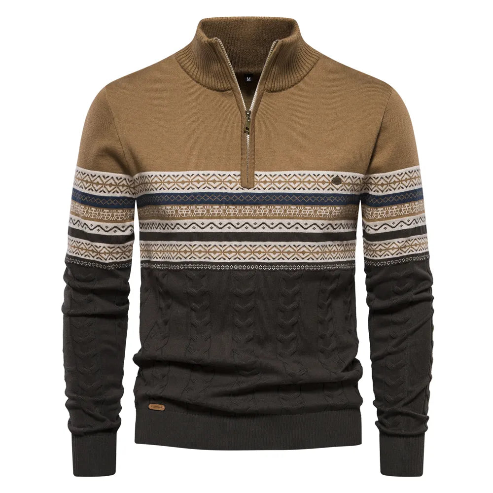 Retro Chic Knit Sweater for Men