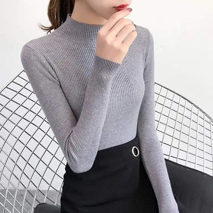 Cozy Ribbed Wool Sweater for Women