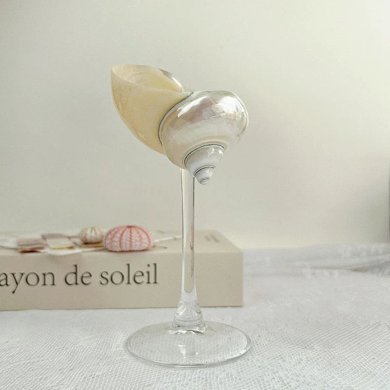 Elegant Ocean-Inspired Cocktail Glass