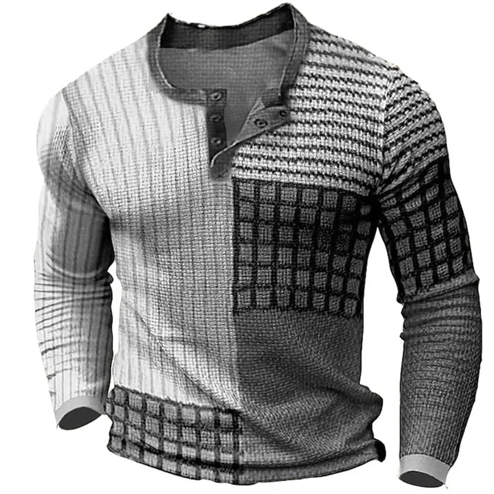 Multicolor Cashmere Crew Neck Sweater for Men