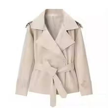 Women's Cropped Belted Blazer