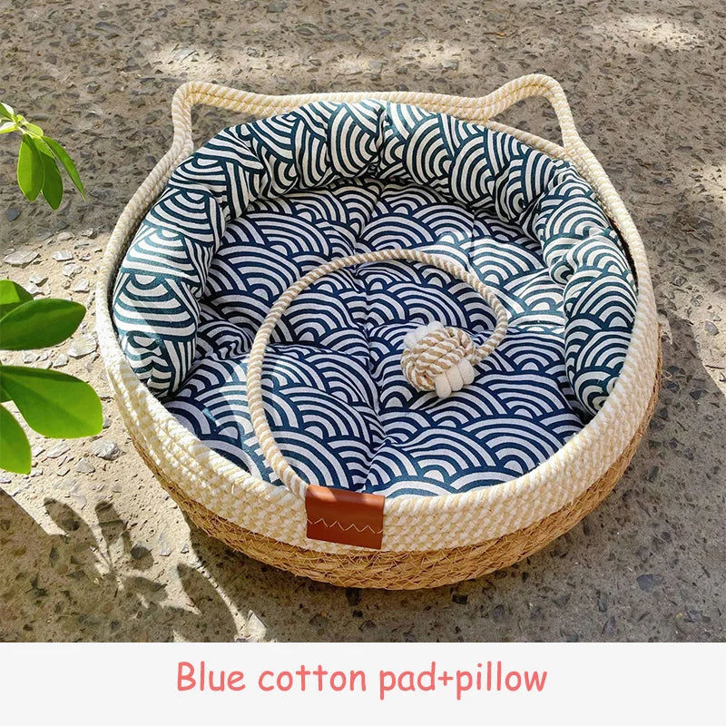 PurrNest - Ultimate Cozy Cat Bed for Year-Round Comfort