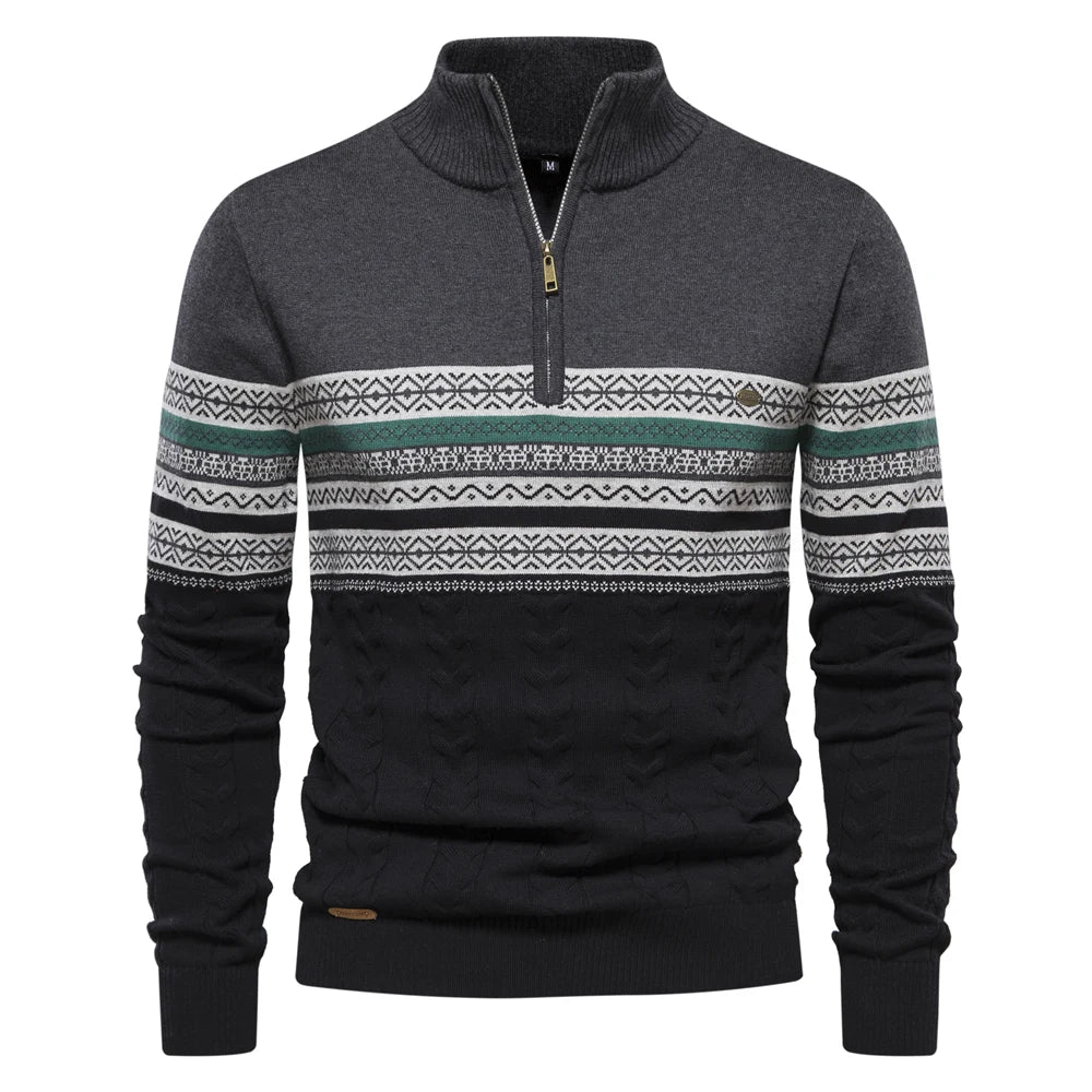 Retro Chic Knit Sweater for Men