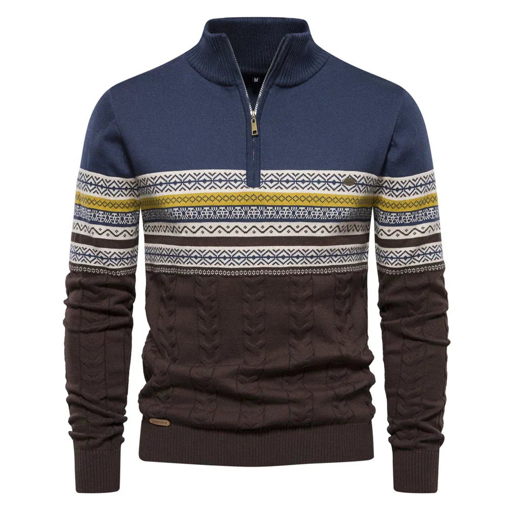Retro Chic Knit Sweater for Men