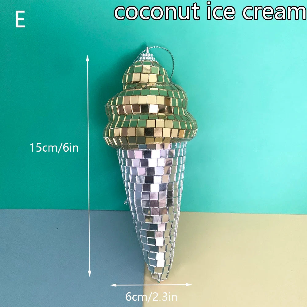 Retro Disco Ice Cream Wall Art Decor