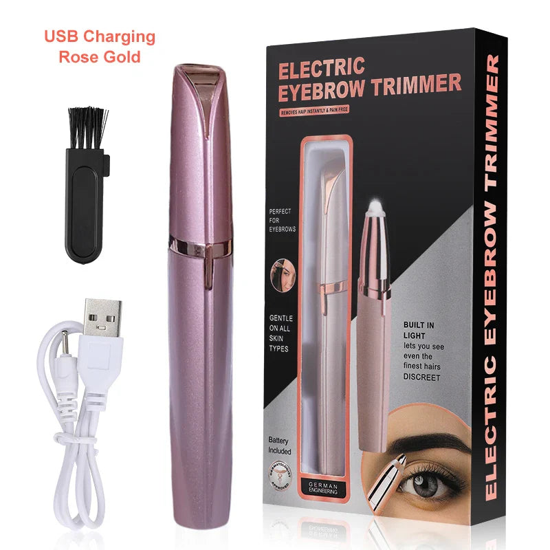 GlamEase™ Precision Eyebrow Epilator for Smooth Brows