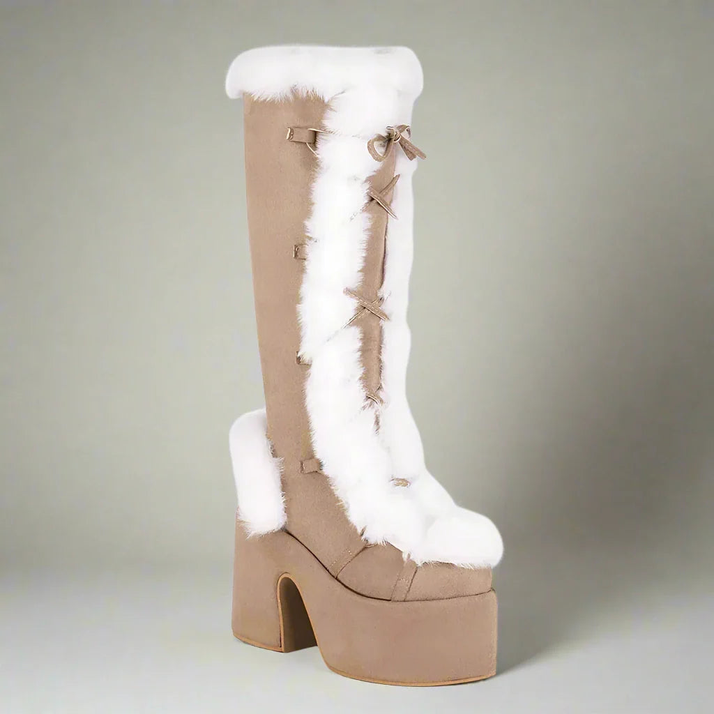 Cozy Chunky Platform Boots for Winter Style