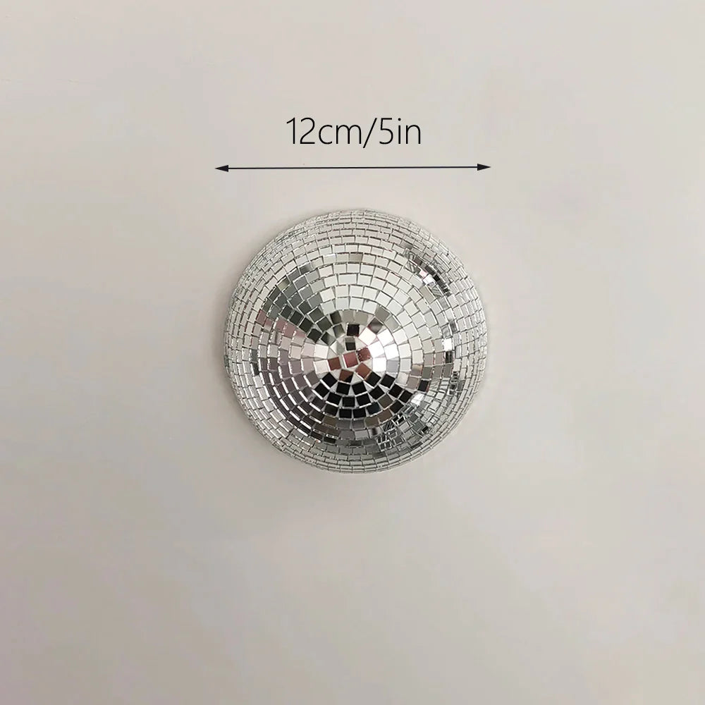 Retro Disco Ball Mirror Wall Decor for Party Vibes
