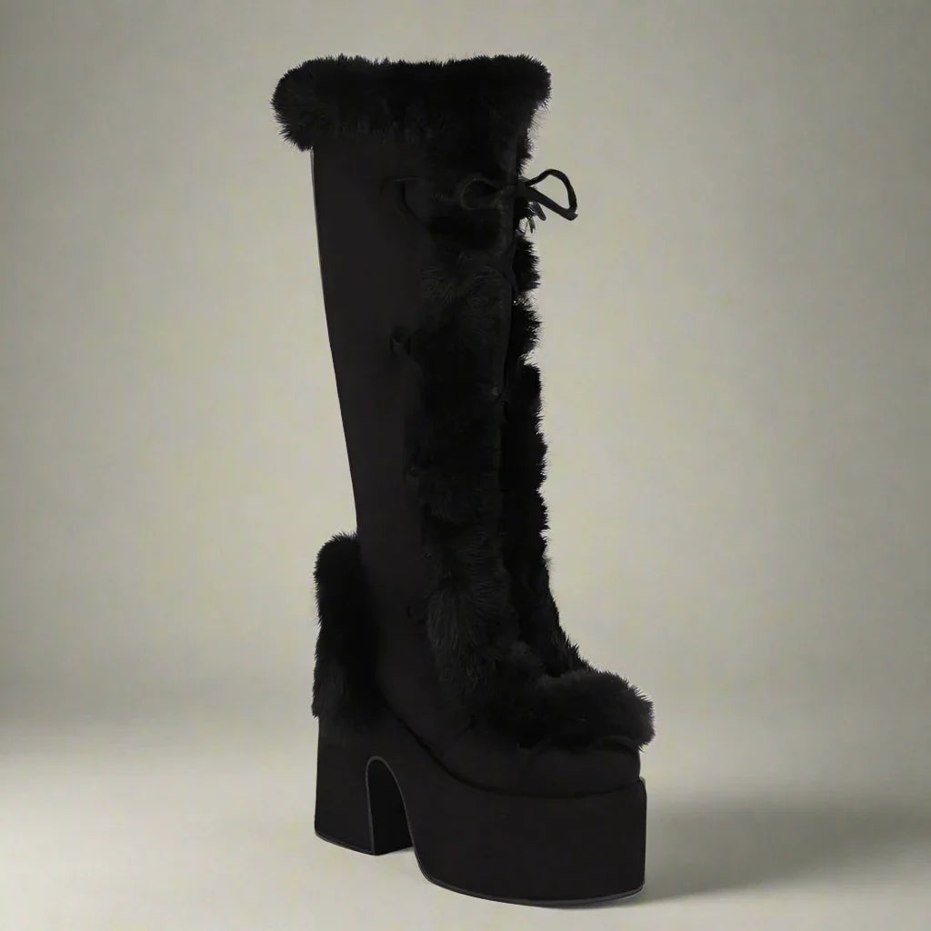 Cozy Chunky Platform Boots for Winter Style