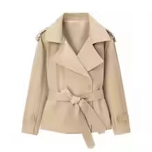 Women's Cropped Belted Blazer