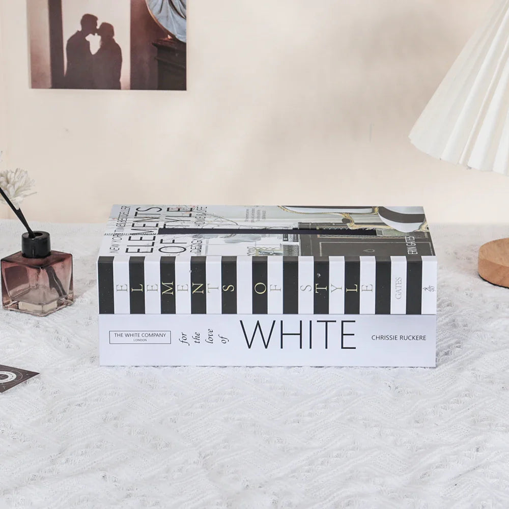 Decorative Book-Style Tissue Box Holder for Stylish Storage