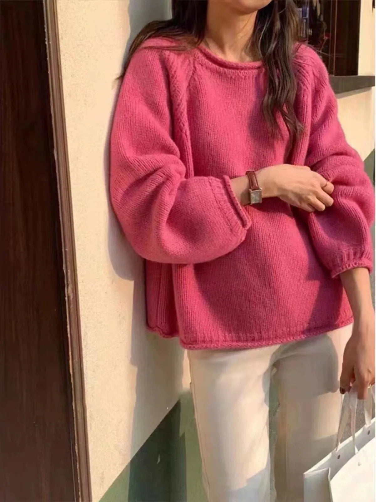 Cozy Oversized Knit Sweater for Casual Comfort