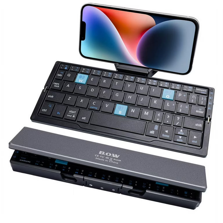 TechEase™ - Portable Foldable Bluetooth Keyboard with Stand