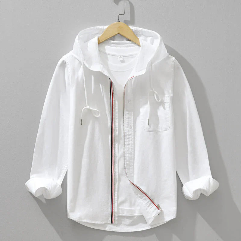 Casual Linen Hoodie for Lightweight Comfort