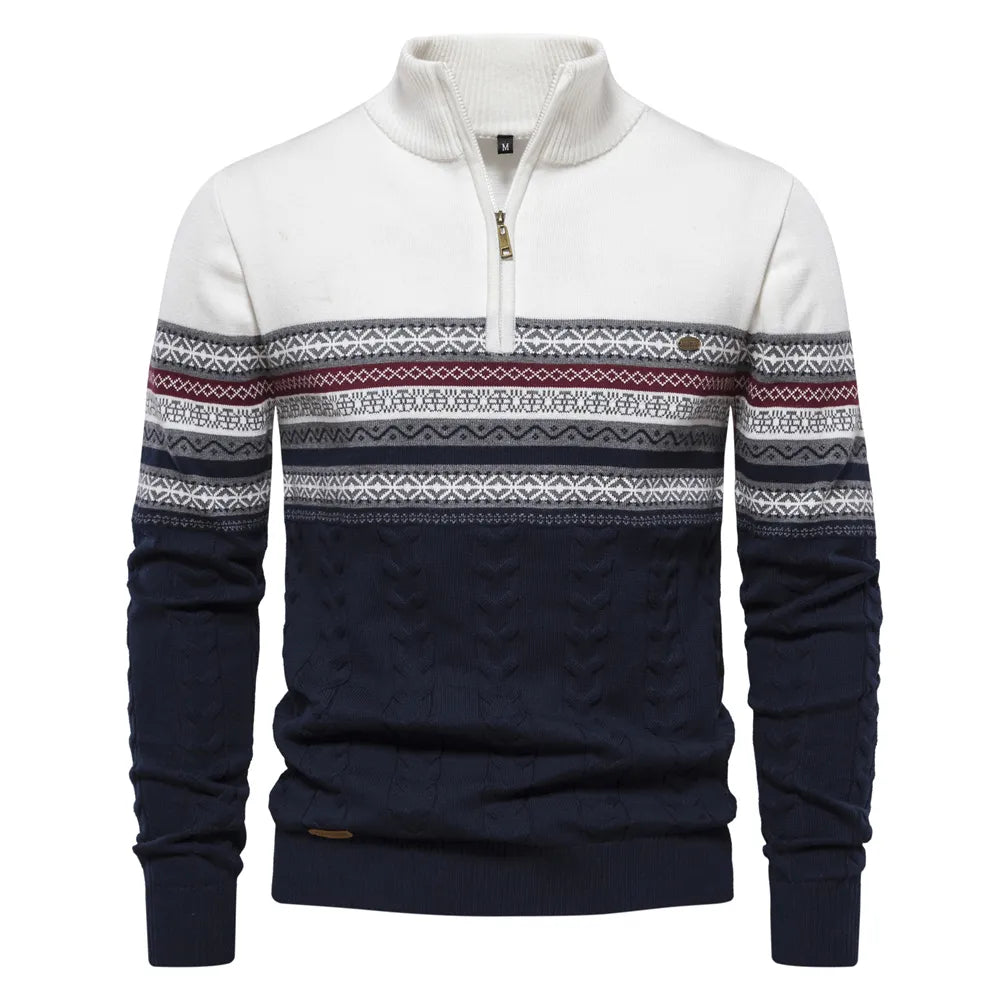 Retro Chic Knit Sweater for Men