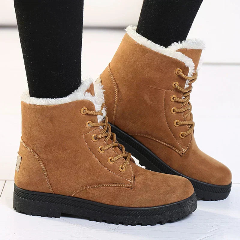Cozy Winter Wonderland Lace-Up Boots