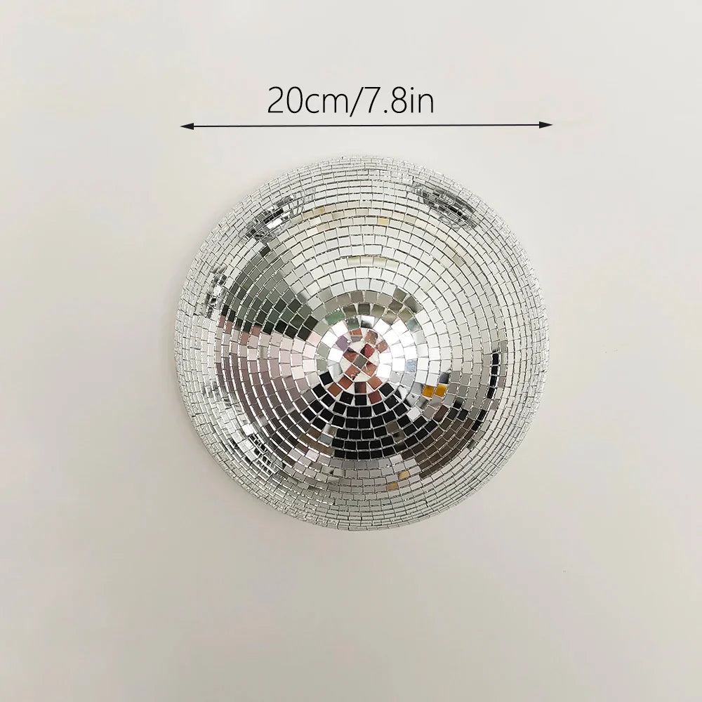 Retro Disco Ball Mirror Wall Decor for Party Vibes