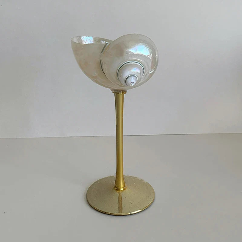 Elegant Ocean-Inspired Cocktail Glass