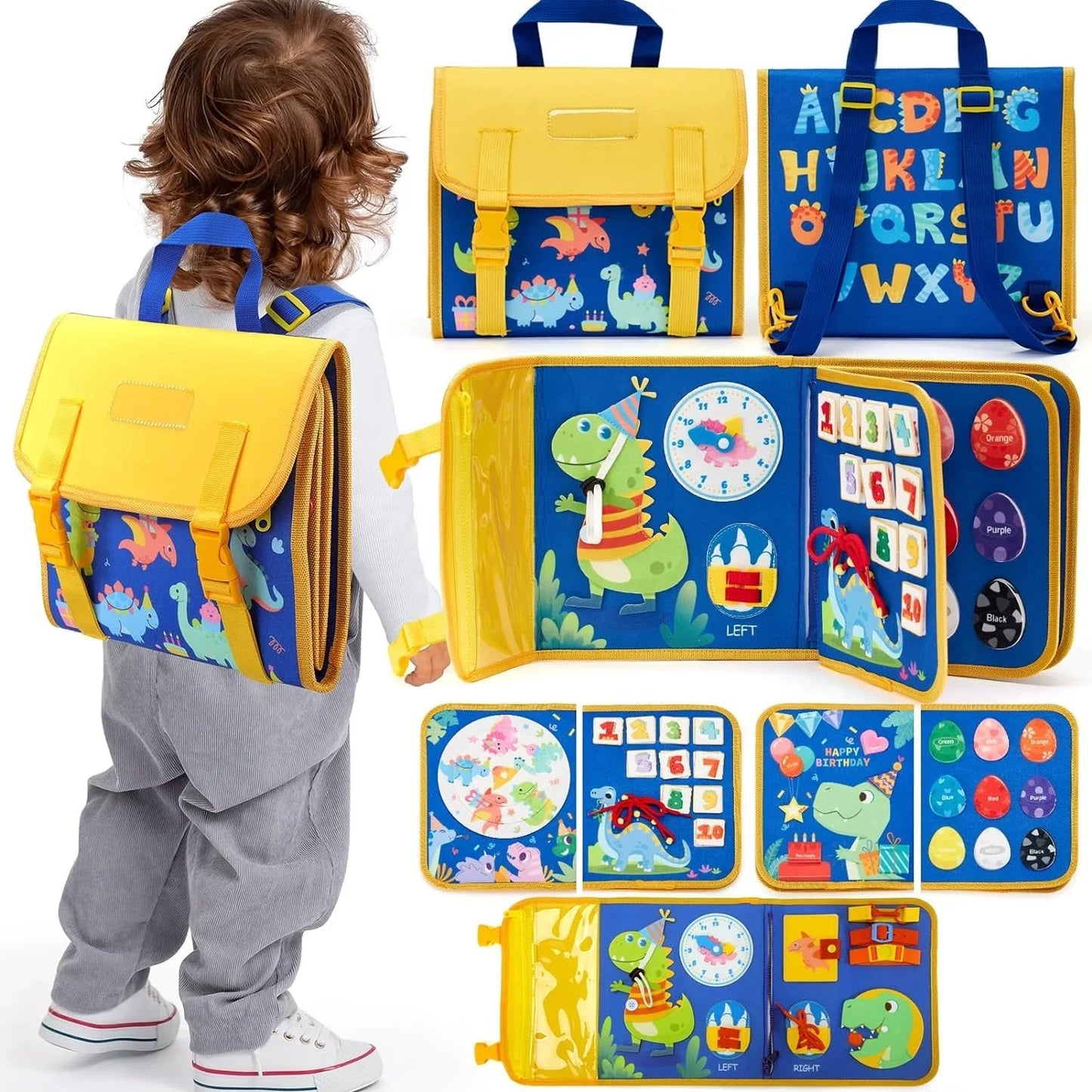 PlayPath™ - Montessori Toddler Busy Board Backpack