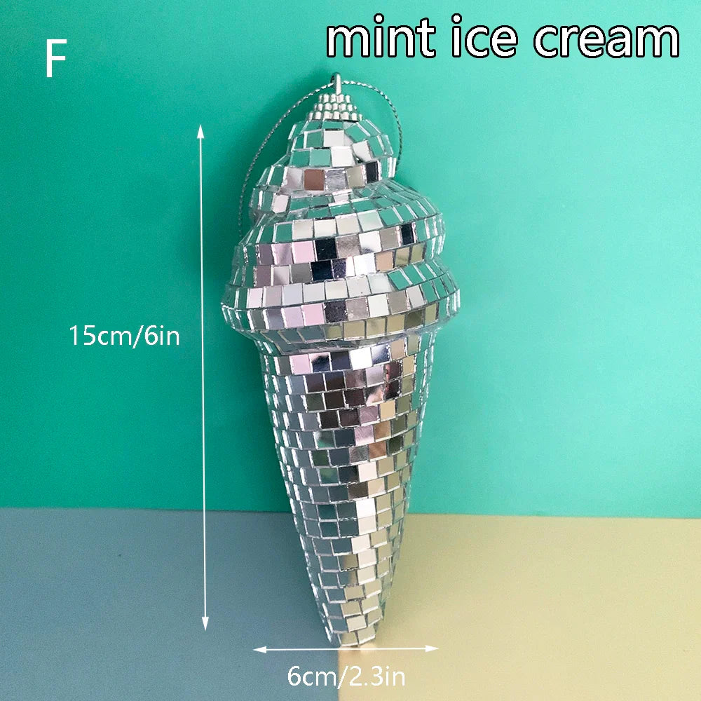 Retro Disco Ice Cream Wall Art Decor