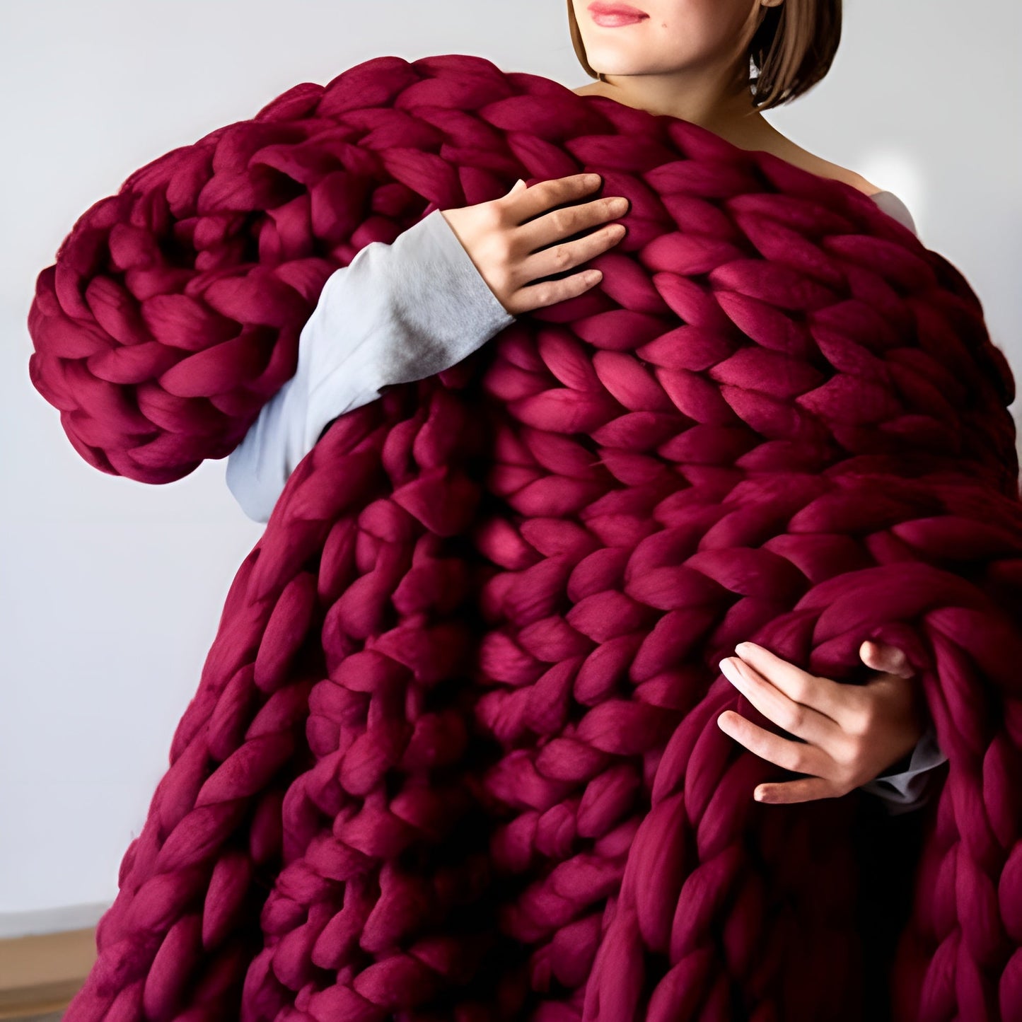 KnitBlanket™ - Cozy DIY Knit Blanket Kit for Relaxing Comfort