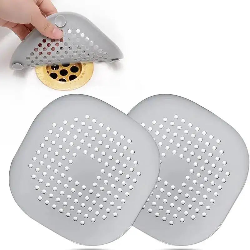 AquaFlow™ - Silicone Square Shower Drain Covers Set