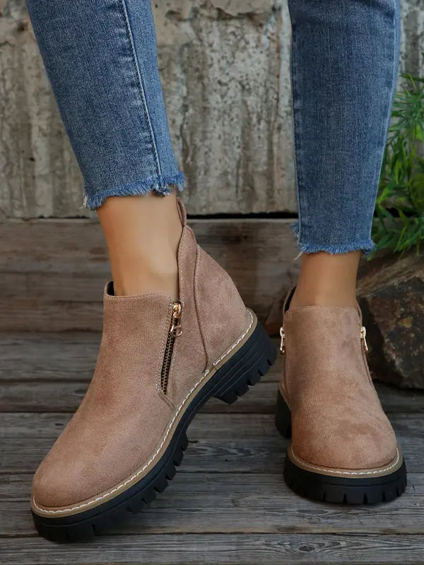 Chic Minimalist Ankle Boots for Women