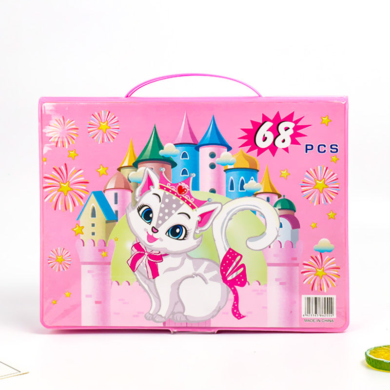 CreativeJoy™ - 6-in-1 Art Set with Painting Tools & Vibrant Colors