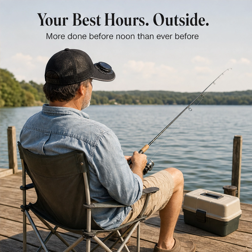 BreezeGuard - Stay Cool and Protected Hands-Free in the Sun