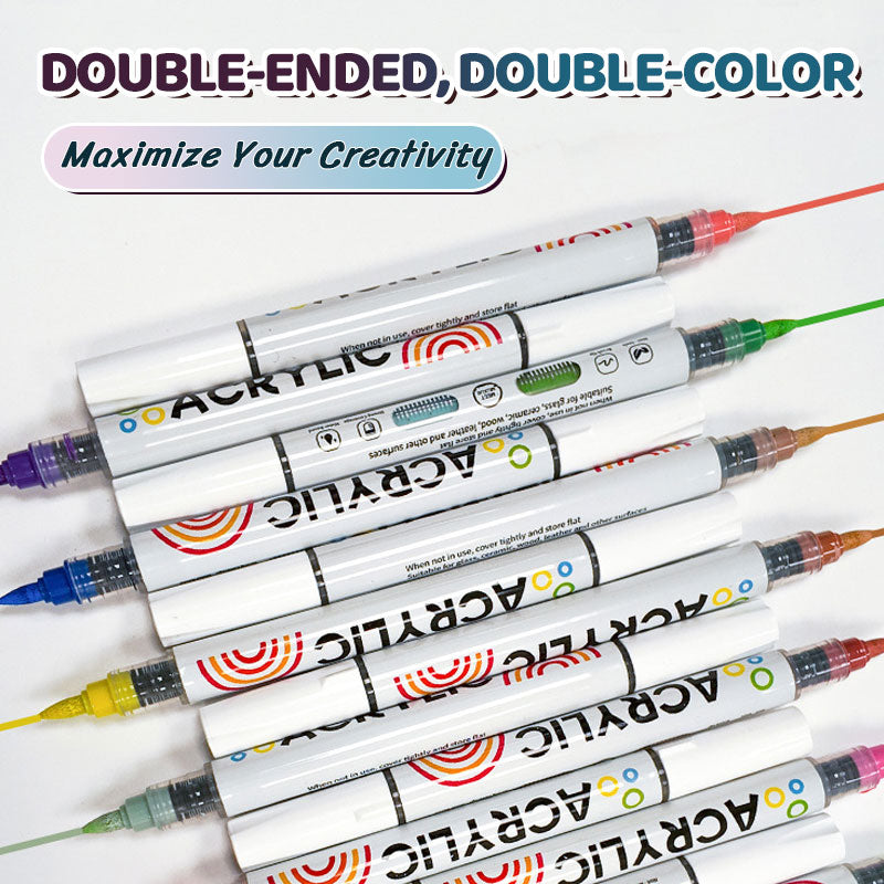 GlideMark™ Duo - Vibrant Dual-Tip Marker Set