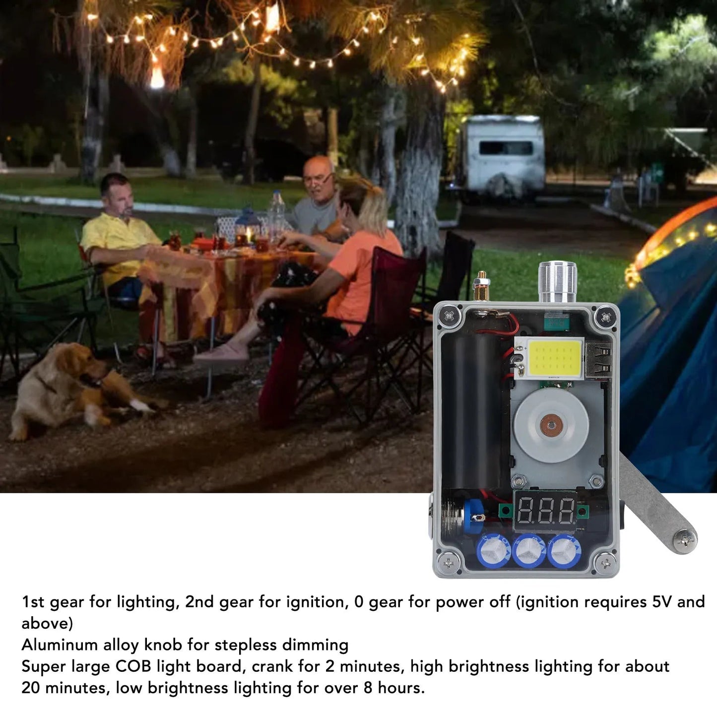 PowerPulse - Instant Light and Phone Charge Anywhere, No Batteries Needed