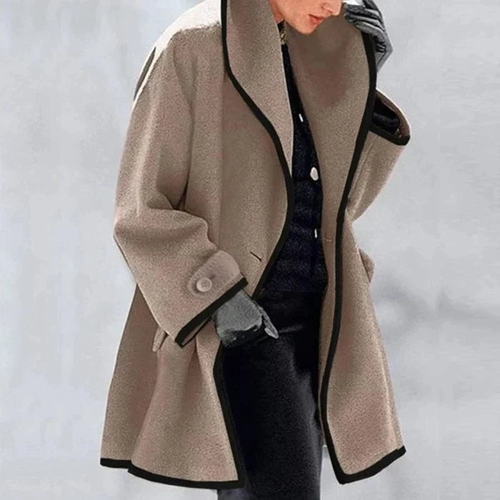 Classic Wool Blend Coat for Fall and Winter