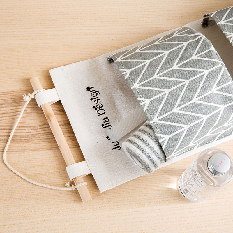 Boho Hanging Organizer Bag for Closet and Travel Storage