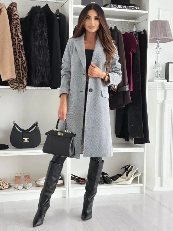 Elegant Women's Long Winter Coat