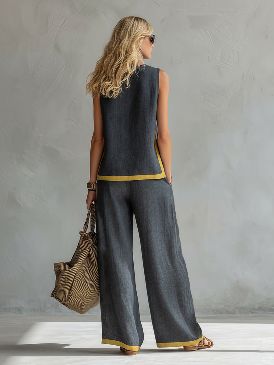 Leila - Chic Two-Piece Outfit Set