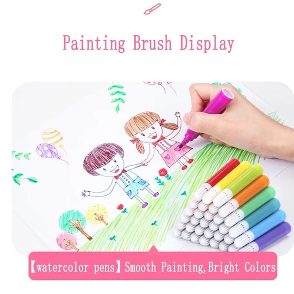 CreativeJoy™ - 6-in-1 Art Set with Painting Tools & Vibrant Colors