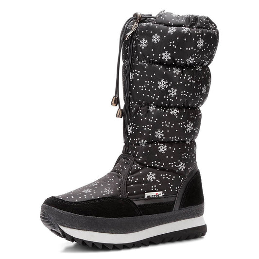 Silver Snowflake Winter Snowboots for Women
