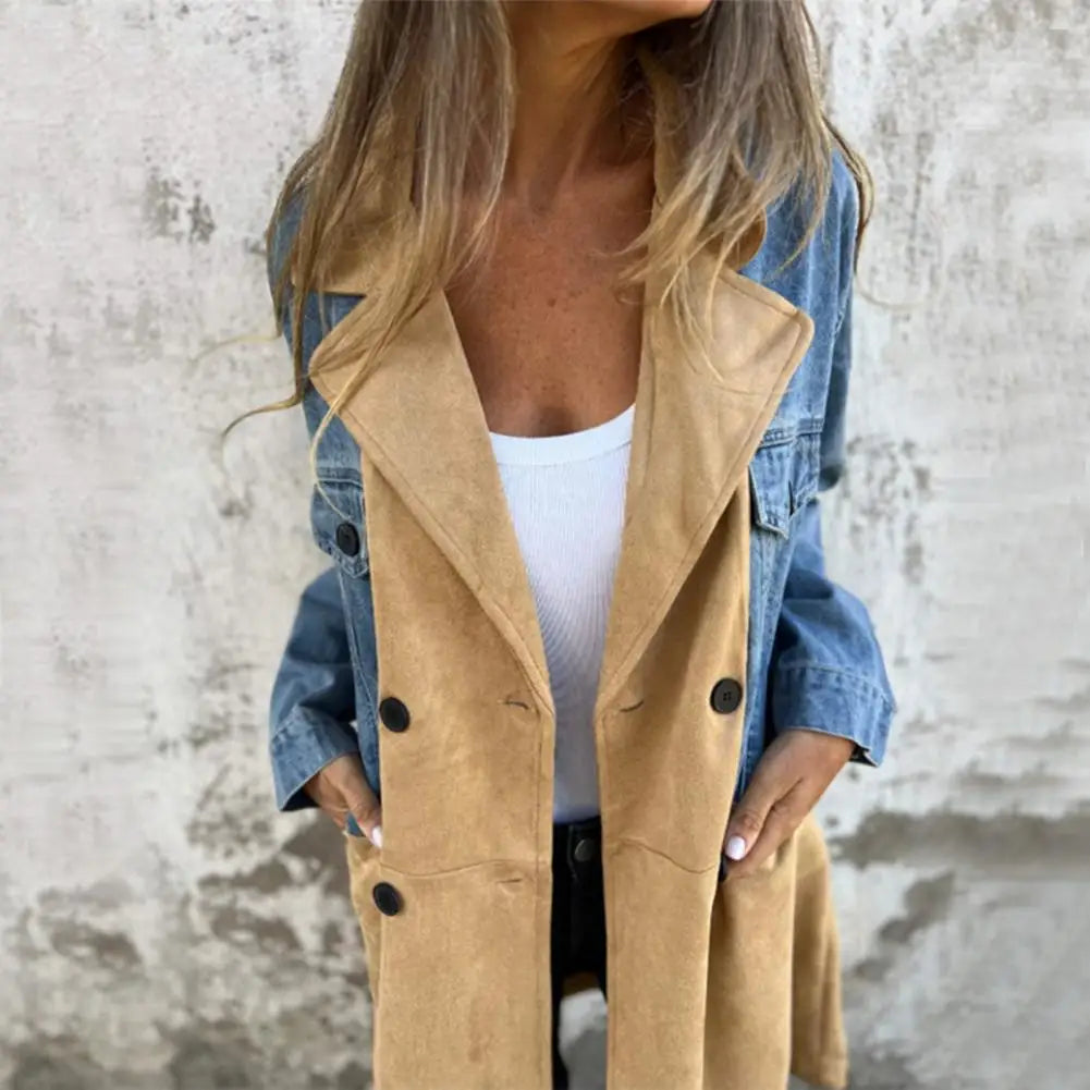 Chic Double-Breasted Mid-Length Winter Coat for Women