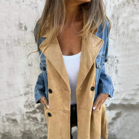 Chic Double-Breasted Mid-Length Winter Coat for Women