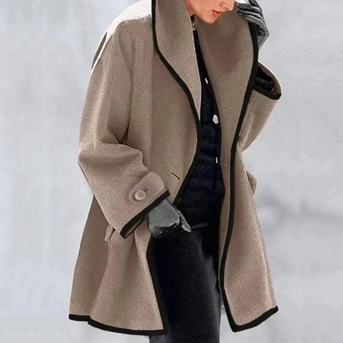 Classic Wool Blend Coat for Fall and Winter