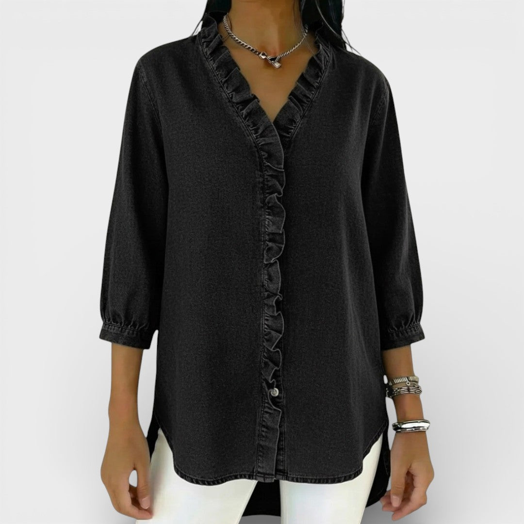 ChicRuffle - Elegant Ruffled Blouse