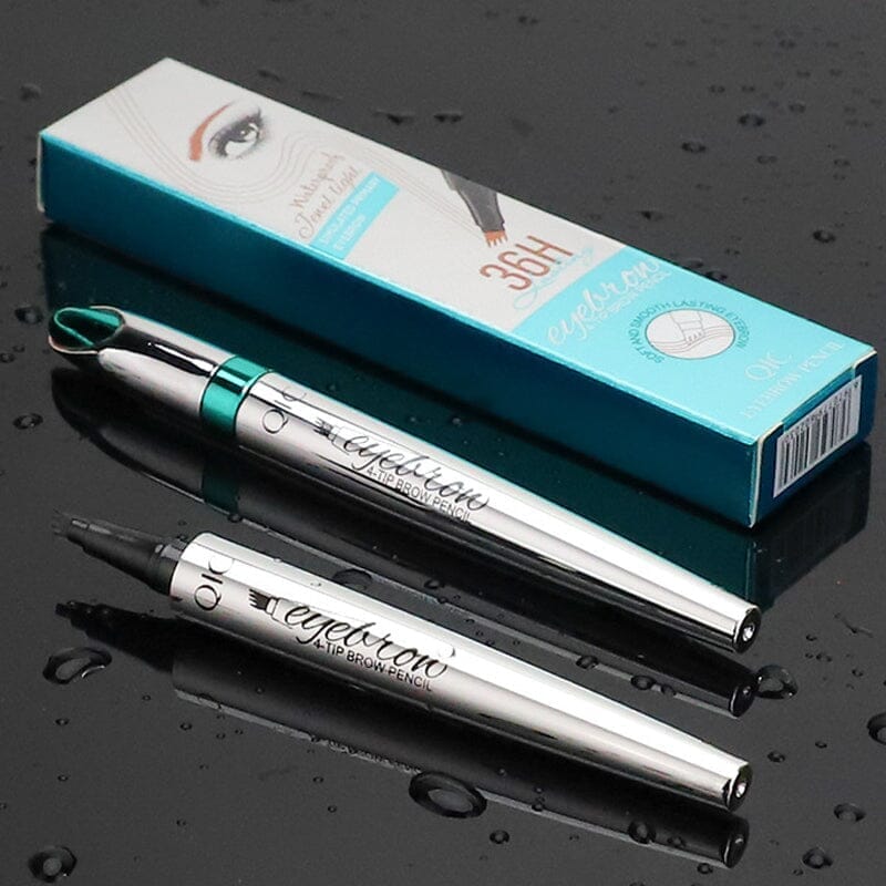 Waterproof 3D Eyebrow Pencil with Four Fork Tips