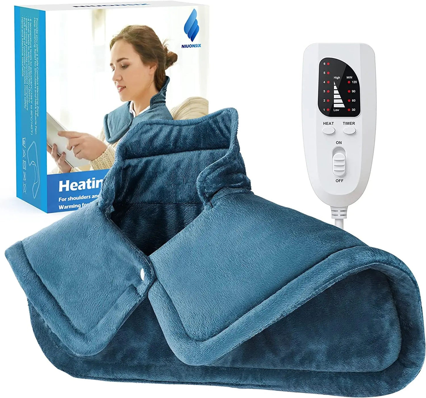 Heated Neck and Shoulder Wrap for Cozy Warmth