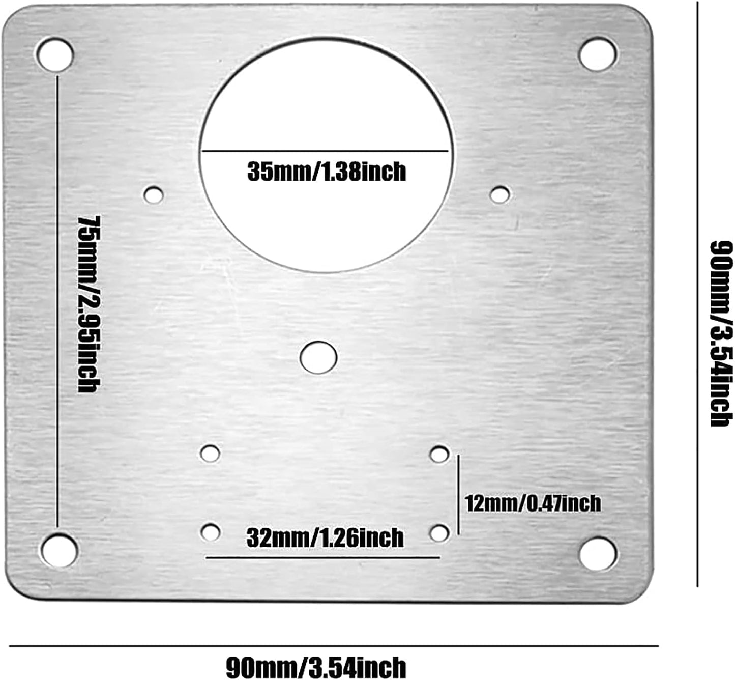 FixStrong™ - Stainless Steel Furniture Hinge Mounting Plates (10 pcs)