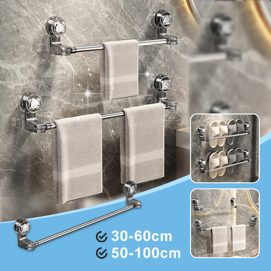 Adjustable Suction Cup Towel Holder for Kitchen and Bathroom