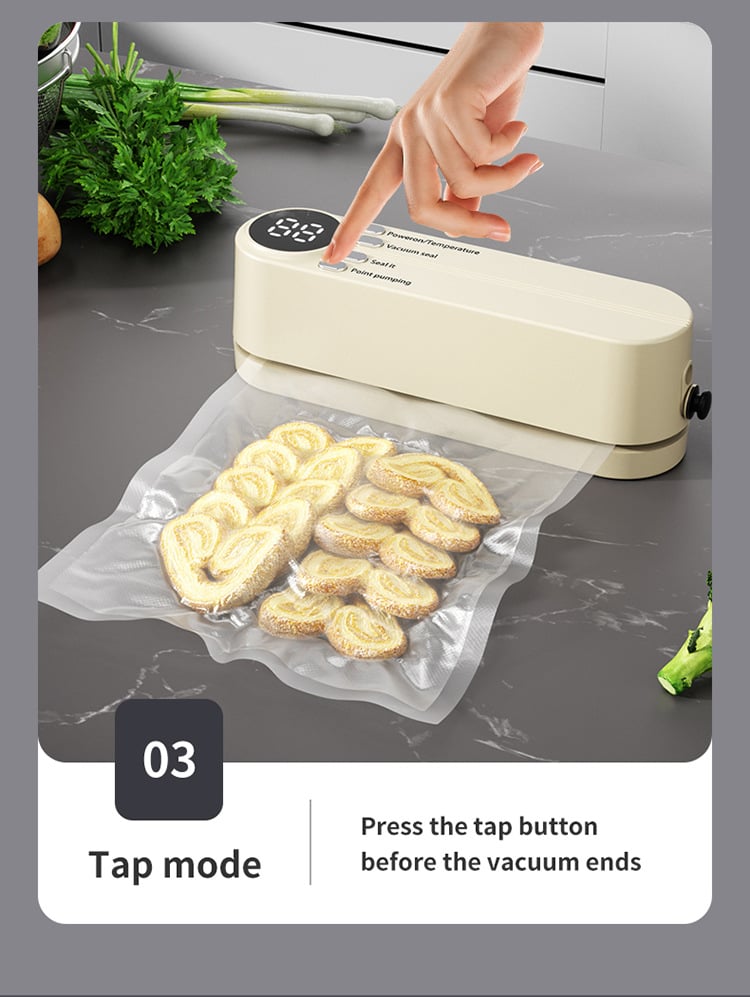 FreshSeal™ - Mini Wireless Food Vacuum Sealer for Freshness