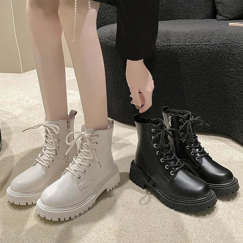 Warmova™ - Cozy Fleece-Lined Women's Ankle Boots