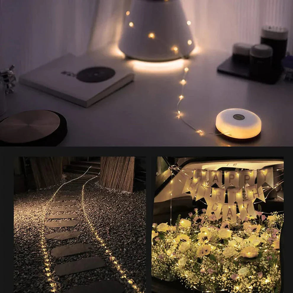 FeenGlühen™ - Portable Fairy LED Light Garland for Ambiance