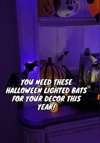 Spooky Halloween LED 3D Bat Wall Decor